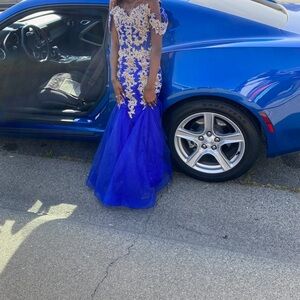 Blue prom dress
